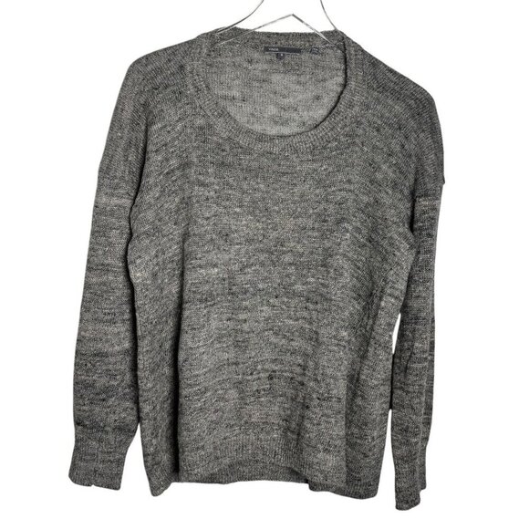 Vince. 100% linen knit sweater Top Gray size small - Picture 1 of 6